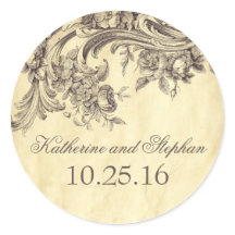 Shabby Vintag Schnörkel Elegante Hochzeit