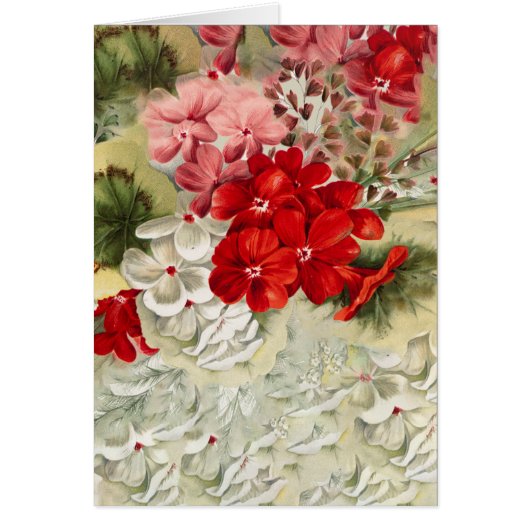 Shabby Vintage Rosa-Rosa-Blumencollage (Vorne)