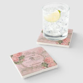 Shabby Vintage Rose2 - Untersetzer (Seitenansicht)