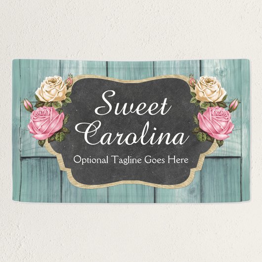 Shabby Vintage Rose Rustikales Landhaus Banner