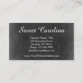 Shabby Vintage Rose Rustikales Landhaus Visitenkarte (Rückseite)