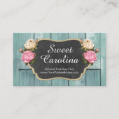 Shabby Vintage Rose Rustikales Landhaus Visitenkarte (Vorderseite)