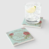 Shabby Vintage Rose - Untersetzer (Seitenansicht)