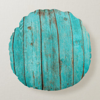 Shabby Wood Background wood, Strand, Hintergrund, Rundes Kissen