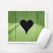SHABBYCHIC-Holzherz-grün Mousepad (Mit Mouse)
