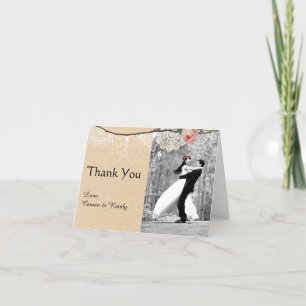 Shabbychic Jute Rosa Blumen Spitze Hochzeit Danke