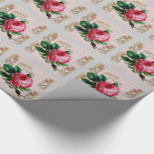 Shabbychic Paris Collage Rose Geschenkpapier (Ecke)