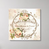 ShabbyVintageRoses3 - Wrapped Canvas Leinwanddruck (Vorderseite)