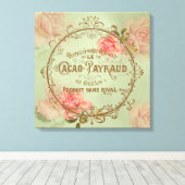 ShabbyVintageRoses3 - Wrapped Canvas Leinwanddruck (Insitu (Holzboden))