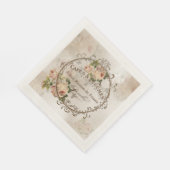 ShabbyVintageRoses4 - Paper Napkins Serviette (Ecke)