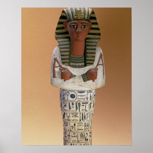 Shabti-Figur Ramesses IV, New Kingdom (stuccoe Poster (Vorne)