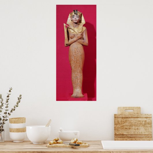 Shabti figure of king from Tomb of Tutankhamun Poster (Küche)