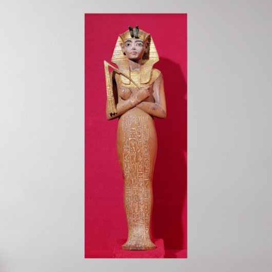 Shabti figure of king from Tomb of Tutankhamun Poster (Vorne)