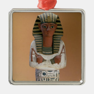 Shabti Zahl von Ramesses IV, neues Königreich Silbernes Ornament
