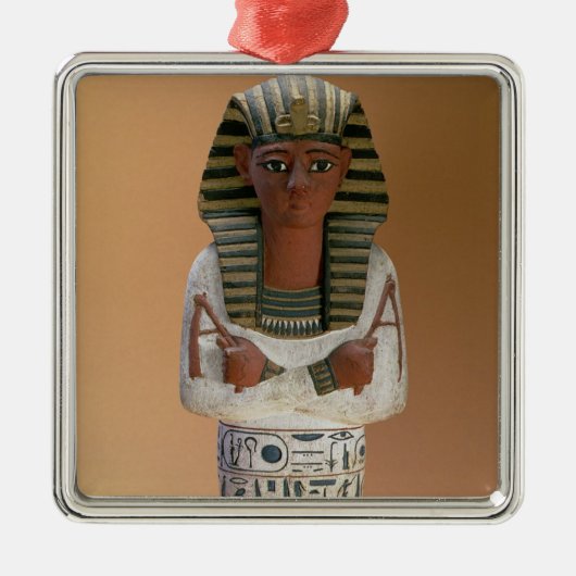 Shabti Zahl von Ramesses IV, neues Königreich Silbernes Ornament (Vorne)