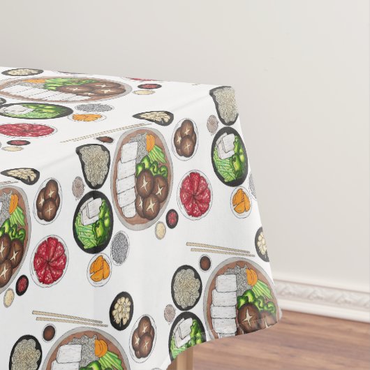 Shabu-Shabu Japanisch Essen Dinner Party Hotpot Tischdecke (Beispiel)