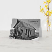 Shack lustige neue Zuhause Glückwünsche Karte (Gelbe Blume)