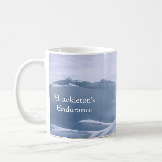 Shackleton Ausdauer-Antarktis-Tasse Kaffeetasse (Links)