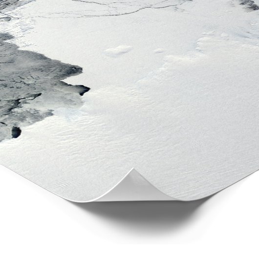 Shackleton-Eisschelf, Antarktis Poster (Ecke)