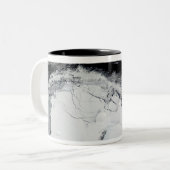 Shackleton-Eisschelf, Antarktis Zweifarbige Tasse (Vorderseite Links)
