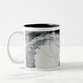 Shackleton-Eisschelf, Antarktis Zweifarbige Tasse (Links)