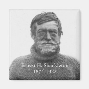 Shackleton im antarktischen Bild des Nimrod 1909 Magnet