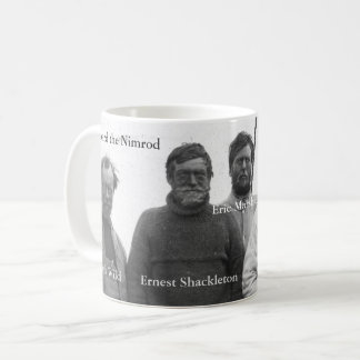 Shackleton und Crew im antarktischen Nimrodbild Kaffeetasse