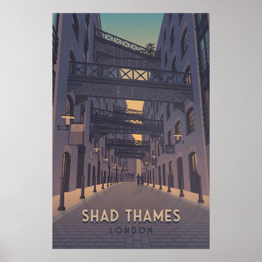 Shad Thames London Reiseplakat Poster (Vorne)