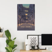 Shad Thames London Reiseplakat Poster (Heimbüro)