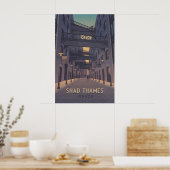Shad Thames London Reiseplakat Poster (Küche)