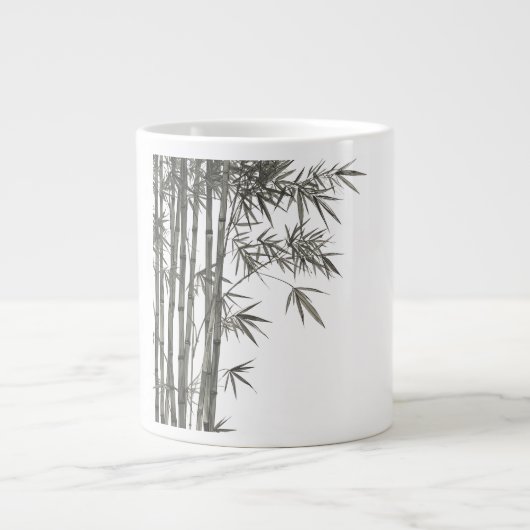 Shade-Grown Bamboo Cane Japandi Texture Jumbo-Tasse (Vorderseite)