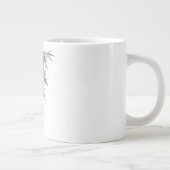 Shade-Grown Bamboo Cane Japandi Texture Jumbo-Tasse (Rechts)