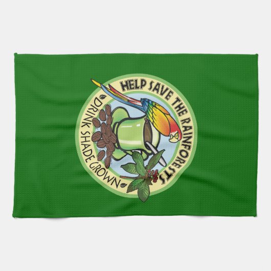 Shade Grown-Kaffee Handtuch (Horizontal)