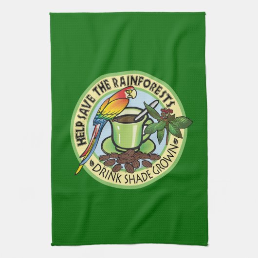 Shade Grown-Kaffee Handtuch (Vertikal)