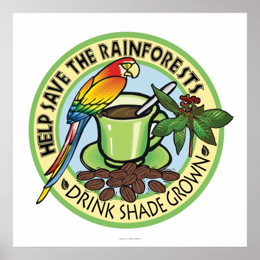 Shade Grown-Kaffee Poster (Vorne)