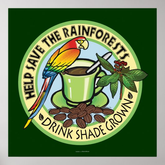 Shade Grown-Kaffee Poster (Vorne)