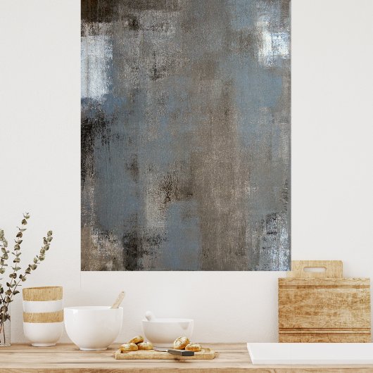 'Shade' neutrales Abstrakt Art Poster (Küche)