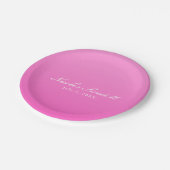 Shade of Pink Simple Minimalism Pappteller (Schrägansicht)