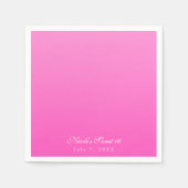 Shade of Pink Simple Minimalism Serviette (Vorderseite)