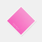 Shade of Pink Simple Minimalism Serviette (Ecke)