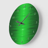 Shaded Emerald Green Wall Clock Große Wanduhr (Winkel)