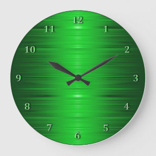 Shaded Emerald Green Wall Clock Große Wanduhr