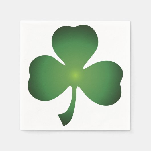 Shaded Kleeblatt Cocktail Napkins Serviette (Vorderseite)