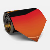 Shades Black Gray Orange Yellow ~ Original ~ Krawatte (Gerollt)