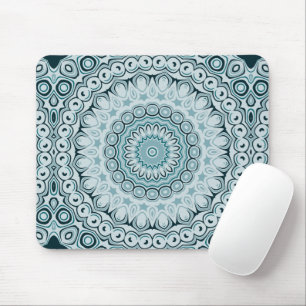 Shades Blue Nautical Mandala Design Mousepad