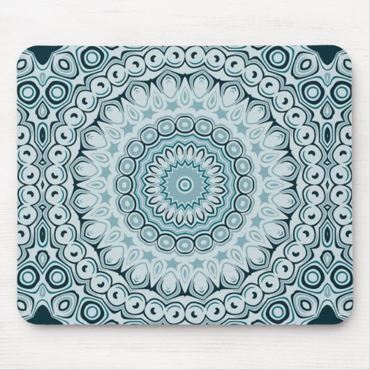 Shades Blue Nautical Mandala Design Mousepad (Vorne)