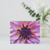 Shades der Lila Dahlia Nah Up DIY Postkarte (Stehend Vorderseite)