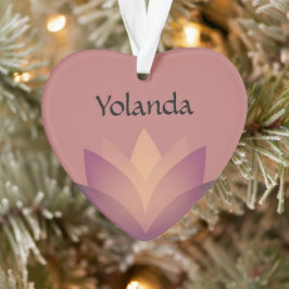 Shades der Mauve Lotus Blume Ornament