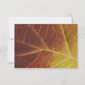 Shades des Herbstleaf Wedding RSVP Response Card Karte (Rückseite)