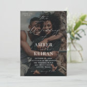 Shades - Foto Wedding Einladung (Stehend Vorderseite)